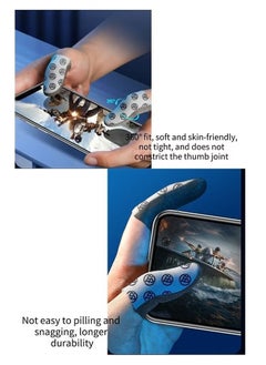 FlyDigi 2-Piece P1 Lite Finger Sleeve, Silver Cloth Mobile Gaming Finger Sleeve, Ultra Thin and Bare Feeling, Non Slip and Anti Sweat Finger Cots, E-Sports Gaming Artifact  - Image 2