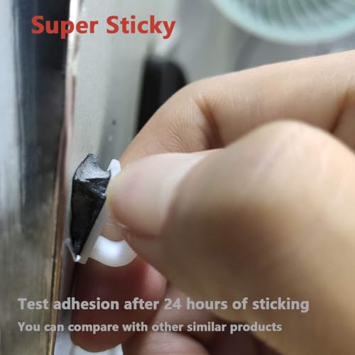 Yocice Cable Clips 40pcs with Strong Adhesive Tapes,Wire Holder Organizer Cord Management for Car, Office and Home (Black- CC05(40PCS)) - Image 4