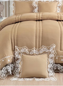 Noomi Lisa bridal bedspread nefrin 8 pcs microfiber high-end lace  - Image 2