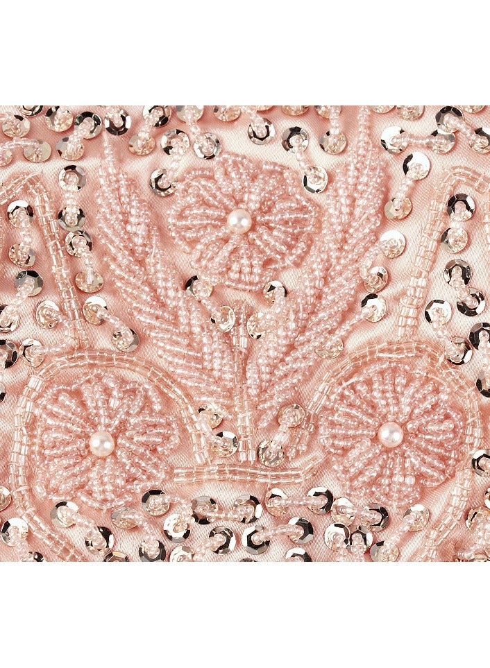 KUYING Vintage Handmade Pearl Embroidered Dress Dinner Handbag  - Image 2