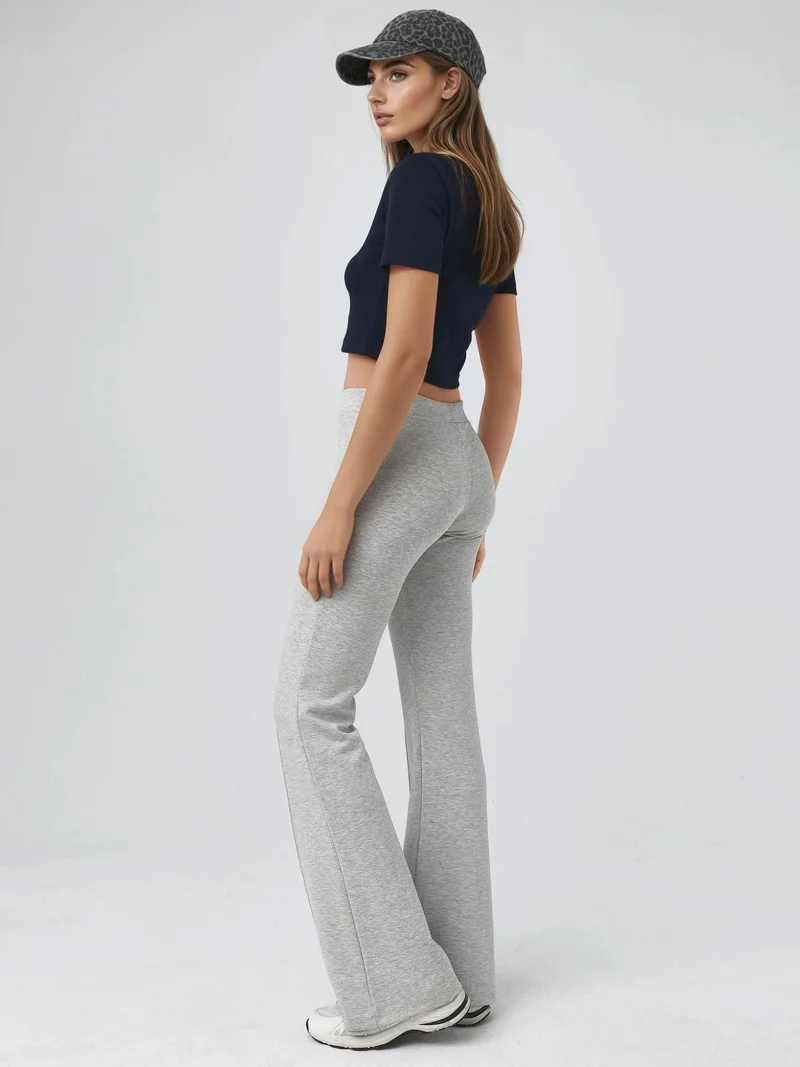 Busem BUSEM Ribbed Elastic Flare Pants