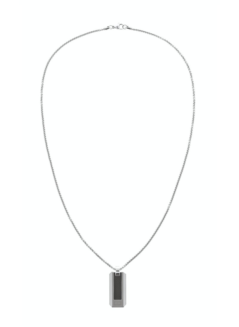 TOMMY HILFIGER TH JEWELRY CARBON FIBER MENS PENDANT WITH CHAIN - 2790354  - Image 1