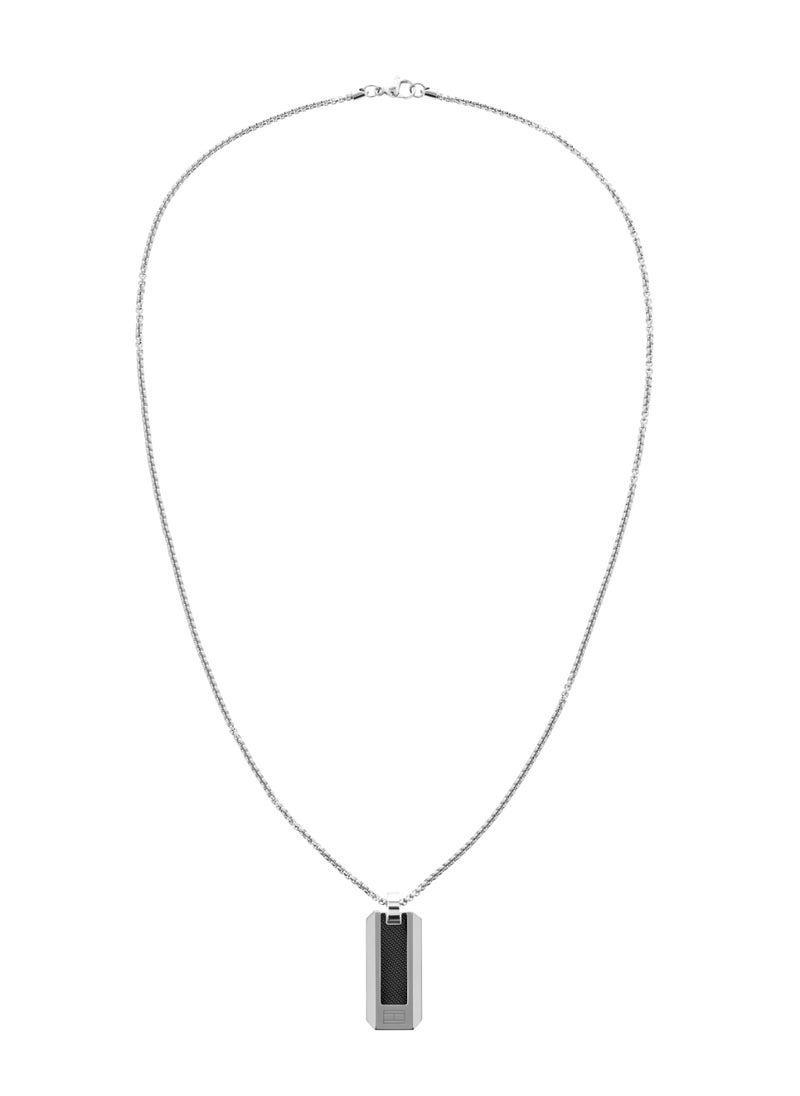 TOMMY HILFIGER TH JEWELRY CARBON FIBER MENS PENDANT WITH CHAIN - 2790354  - Image 3