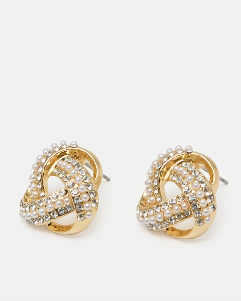REDTAG Women Gold Embellished Earring