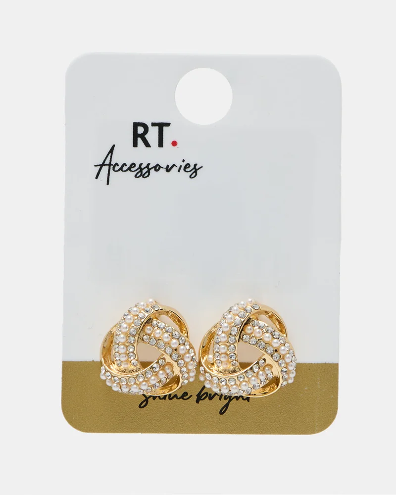 REDTAG Women Gold Embellished Earring