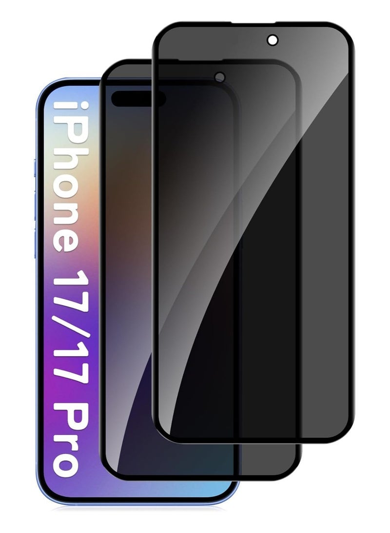 Privacy Screen Protector for iPhone 17 Pro Max, Anti-Spy 9H Tempered Glass, Case Friendly, Bubble-Free, HD Clear, Scratch Resistant Screen Guard - Image 3