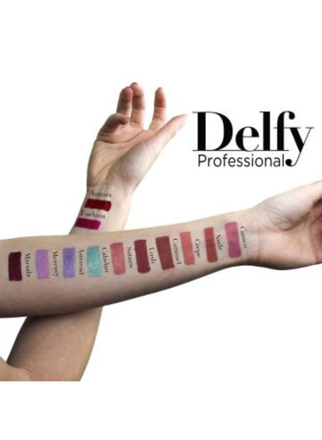 Delfy Lipfix Gold Liquid Lipstick Color Nude 8g - Image 3