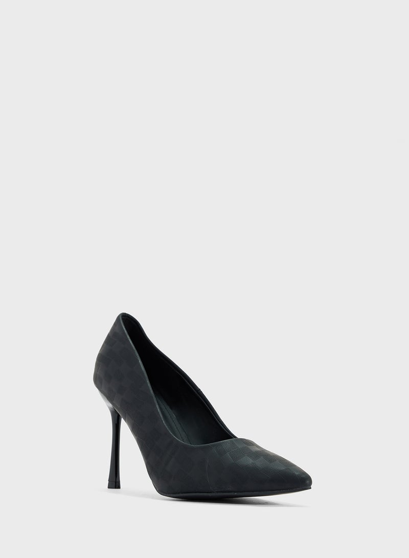ELLA Woven High Heeled Pump - Image 2
