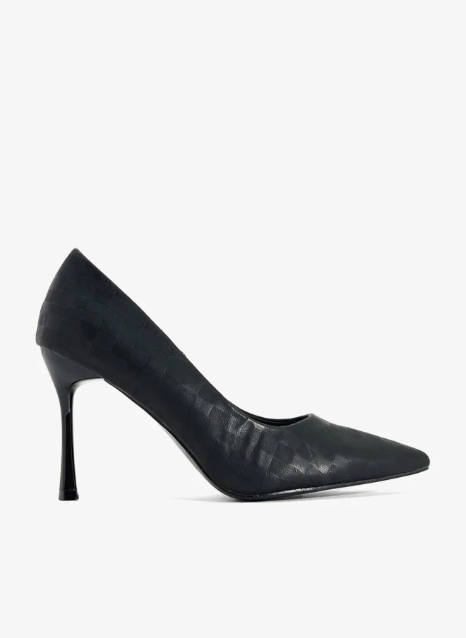 ELLA Woven High Heeled Pump