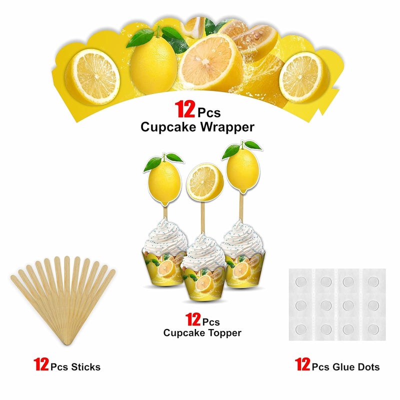 Seyal Lemon cupcake wrapper - Image 4