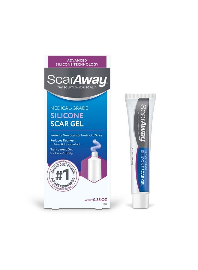 scaraway Silicone Scar Gel, Helps Improve Size, Color & Texture Of Hypertrophic & Keloid Scars From Injury, Burns & Surgery, Water Resistant, 10G (0.35 Oz) - Image 1