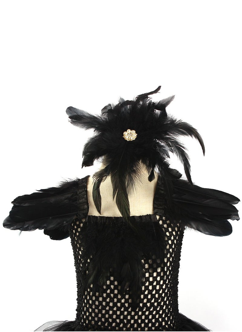 Generic - Black Swan Dress Girl Dance Performance Fluffy Dress Role-playing Costume - Image 1