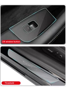 SYOSI Model Y Wood Center Console Wrap for Tesla Model 3 Model Y 2021 2022 Protective Tesla Model 3 Console Cover Kit Interior Decoration with Installation Tools White Carbon Fiber  - Image 5