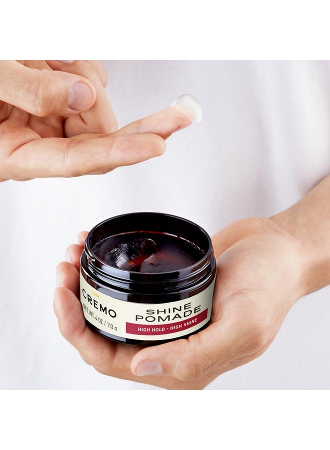 Cremo Premium Barber Grade Hair Styling Shine Pomade, High Hold & Shine, 4 Oz (Packaging May Vary) - Image 2