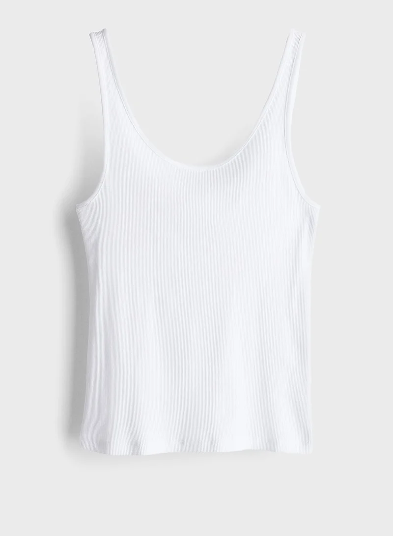اتش اند ام Ribbed Scooped Vest