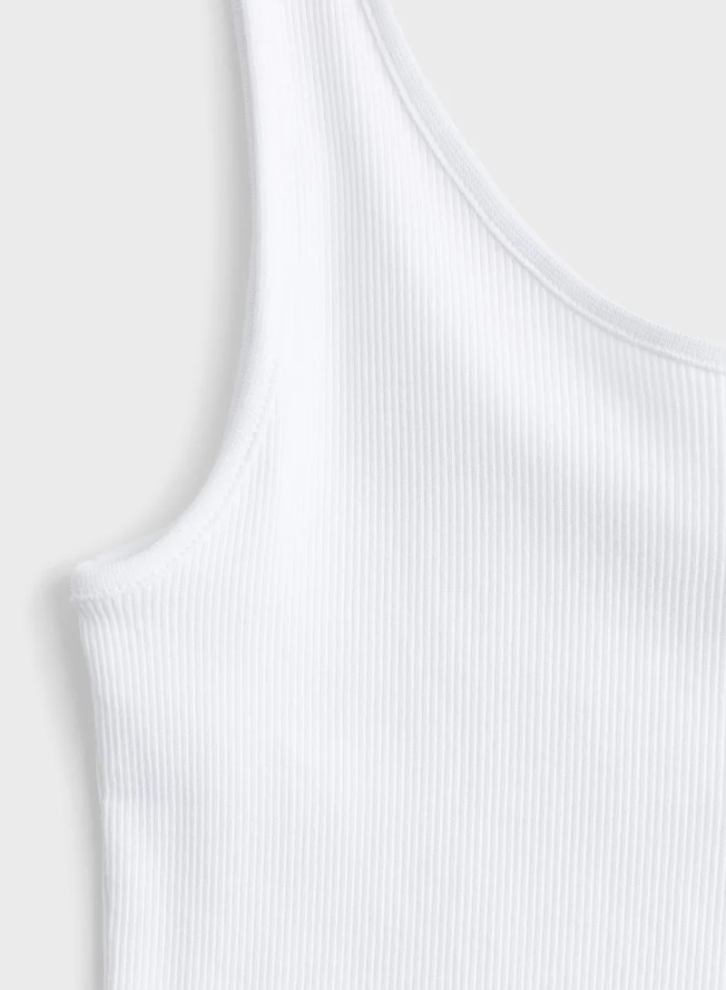 اتش اند ام Ribbed Scooped Vest