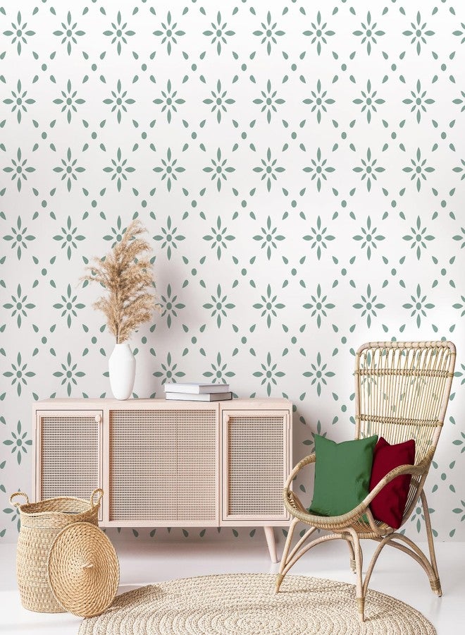 MORCART Peel & Stick Floor Tiles Vinyl Flooring 10 Sheets, 7.8"x7.8" , Decorative Tils for Wall, Floor, Kitchen, Bathroom, Pet House, Fireplace (Light Green) - Image 3