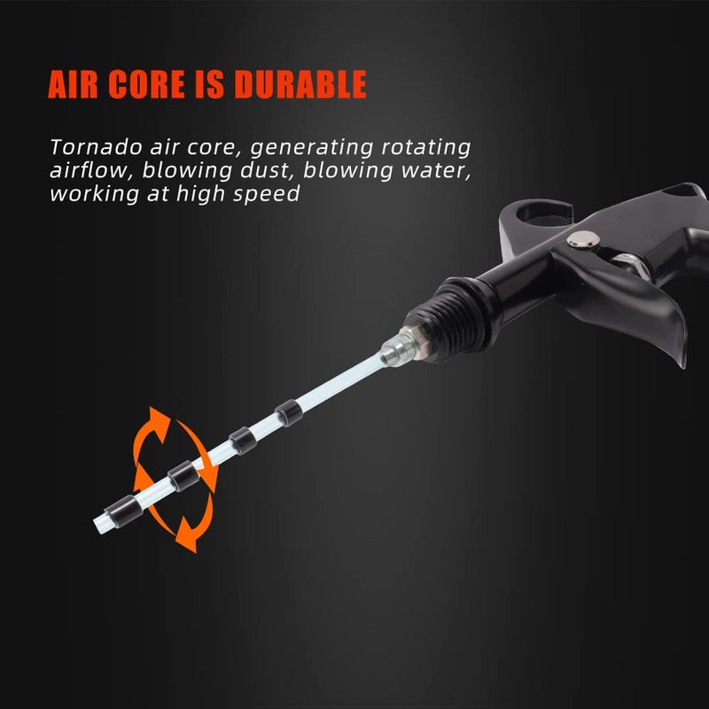 SPTA Car Cleaning Gun, Car Blow Gun Trumpet Head High Pressure Dryer Blow Gun, Car Cleaning Air Gun Kit, Vortex Air Cleaning Tool for Quickly Blasts Dirt and Dust from Surface - Image 4