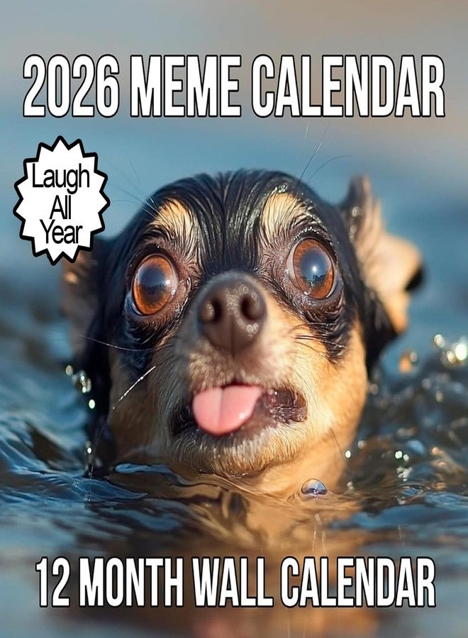 تقويم حائط ميمز 2026 | 12 شهرًا من الميمز/النكات المضحكة لإبقائك تضحك طوال العام، هدية مضحكة ومميزة له أو لها، امنحهم شيئًا سيجعلهم يبتسمون - Image 1