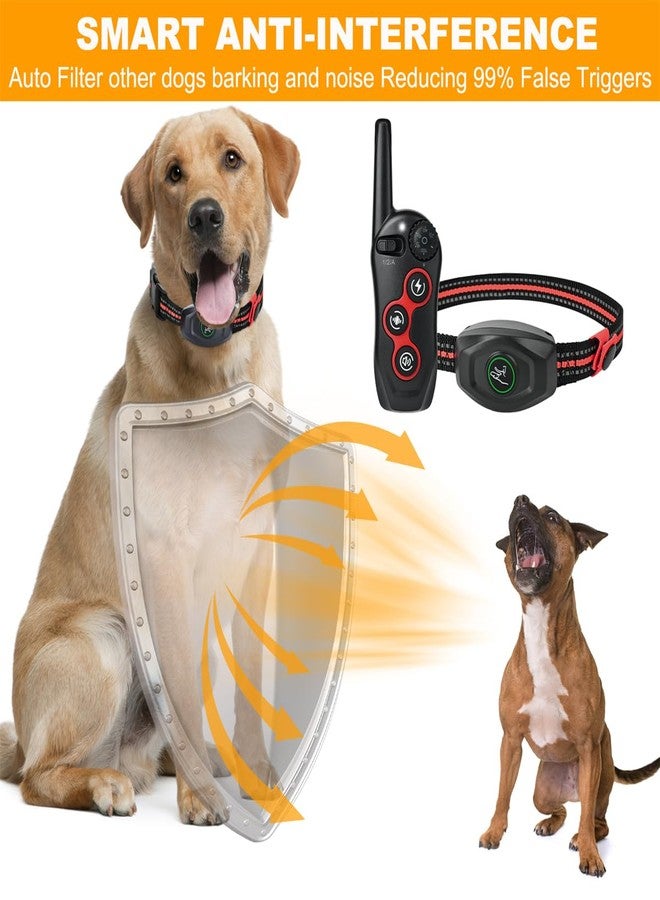 DOBE 2 in 1 Dog Shock Collar - Bark Collar with Remote, w/3 Remote Training Modes, Beep, Vibration 1300Ft Dog Training Collar for for Small Medium Large Dogs (Red) - Image 5