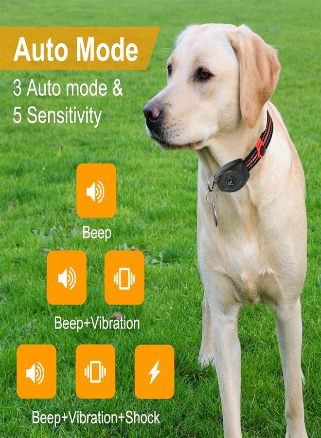 DOBE 2 in 1 Dog Shock Collar - Bark Collar with Remote, w/3 Remote Training Modes, Beep, Vibration 1300Ft Dog Training Collar for for Small Medium Large Dogs (Red) - Image 4