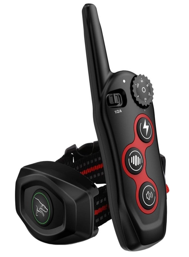 DOBE 2 in 1 Dog Shock Collar - Bark Collar with Remote, w/3 Remote Training Modes, Beep, Vibration 1300Ft Dog Training Collar for for Small Medium Large Dogs (Red) - Image 1