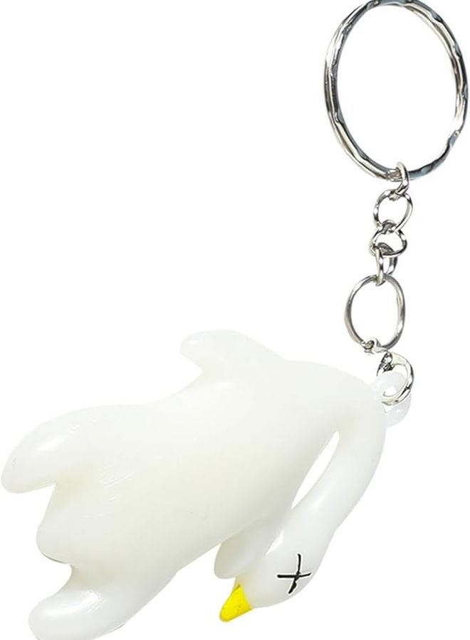 Color Changing UV Keychain Novelty Animal Pendant Car Bag Hanging Ornament Gift - Image 1