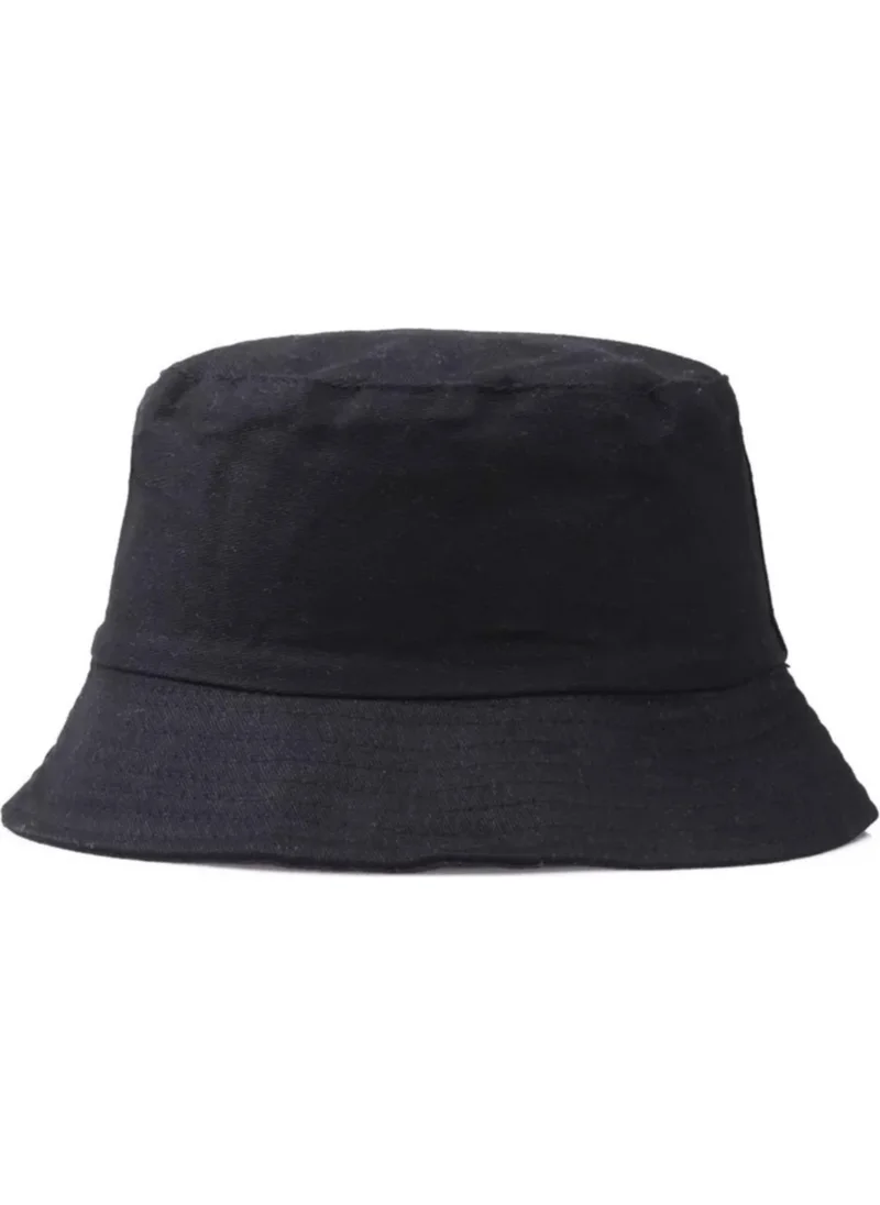 Angelika Unisex Bucket Black Fisherman Hat