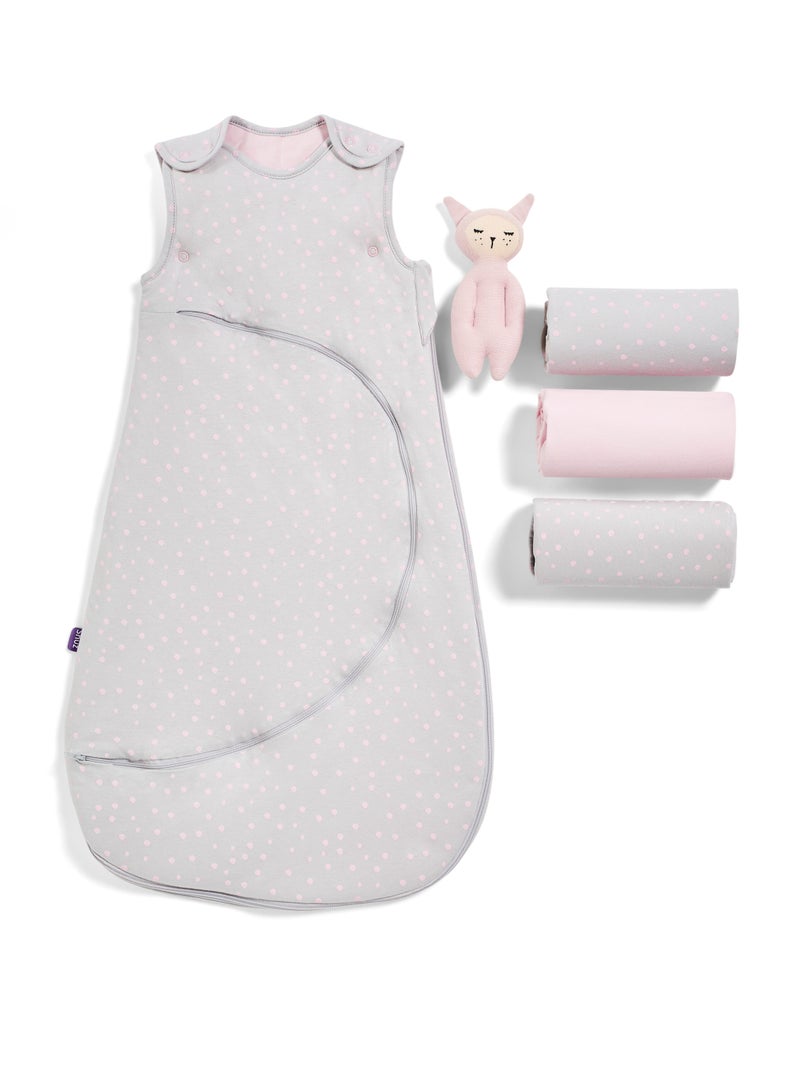 Snuz 3 Piece Crib Bedding Set Soft Jersey Cotton - Rose Spot 90 x 1 x 45 Cm  - Image 5