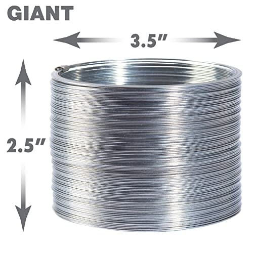 Slinky Just Play The Original Slinky® Brand Fidget Toy Pack: 1 Giant, 1 Classic, and 1 Slinky Junior Walking Metal Spring Toy, Kids Toys for Ages 5 Up - Image 3