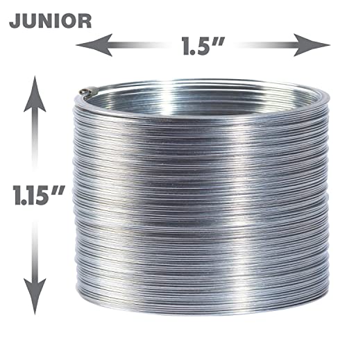 Slinky Just Play The Original Slinky® Brand Fidget Toy Pack: 1 Giant, 1 Classic, and 1 Slinky Junior Walking Metal Spring Toy, Kids Toys for Ages 5 Up - Image 5