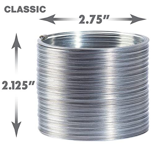 Slinky Just Play The Original Slinky® Brand Fidget Toy Pack: 1 Giant, 1 Classic, and 1 Slinky Junior Walking Metal Spring Toy, Kids Toys for Ages 5 Up - Image 4