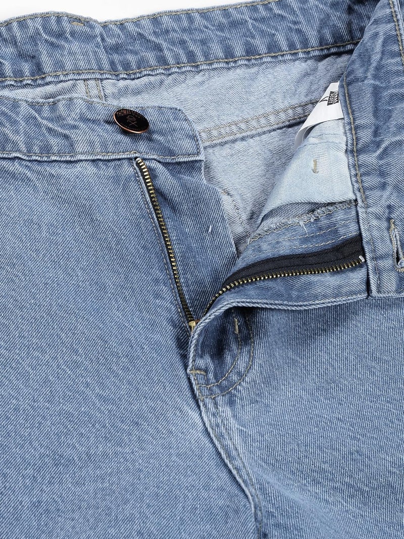 Thomas Scott Men's Relaxed Fit Cargo Jeans (TSJ071-LightBlue, 30) - Image 2