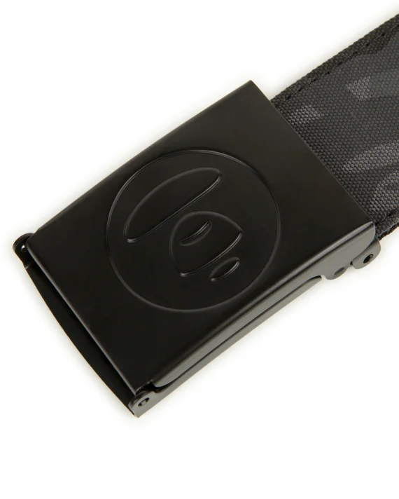 AAPE Moonface logo camo belt