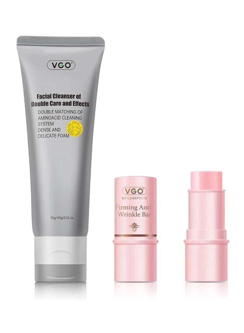 VGO VGO Face Cleanser Double Care and Effect Facial Cleanser + Hydrating Eye Stick Balm  - Image 1