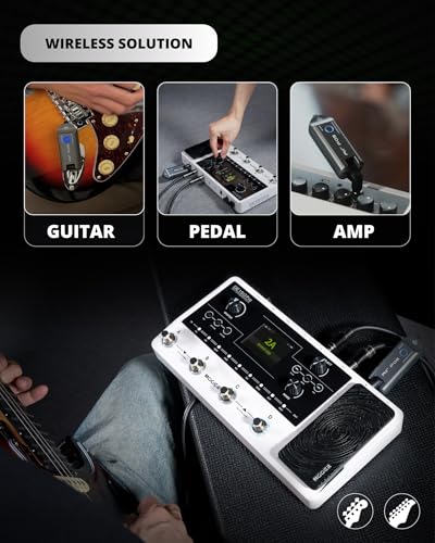 MOOER Air P05 Wireless System Instruments Tansmitter and Reciever for Electric Guitar, Bass, Acoustic Guitar, Audio Mixer, Amplifier, Pedalboard with 1/4" Instruments Plug - Image 2