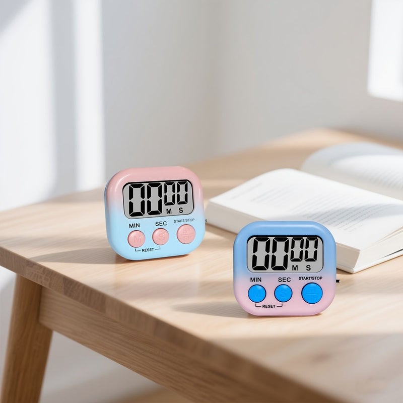 Pink Gradient Timer for Kitchen Cooking Exam Study Countdown - Image 2
