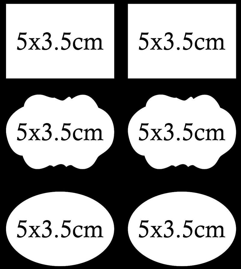 VADDA Waterproof Vinyl White Stickers for Mason Jars Glass Bottles, Decals Craft, Kitchen Jar Labels Stickers 108 pcs_Des_4 - Image 2
