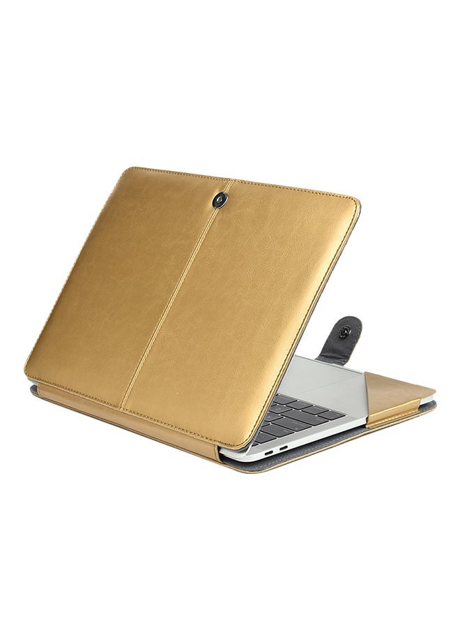 NIBEMINENT Protective Cover For Apple MacBook Retina 13.3 Inch Gold  - Image 3