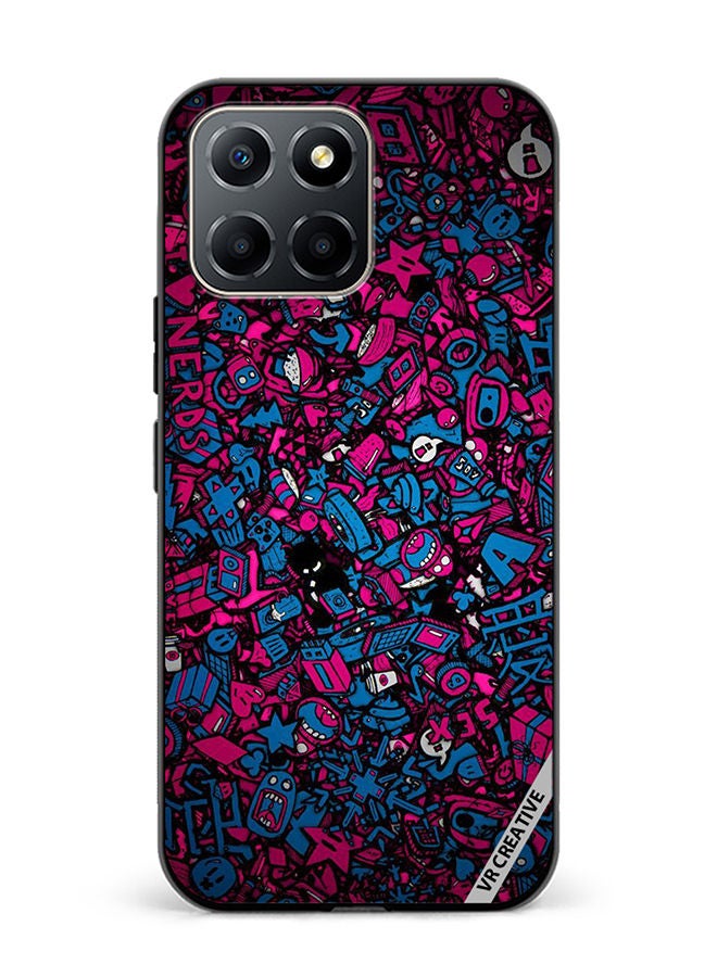 Protective Case Cover For Honor X6 Mini Cartoons Design Multicolour