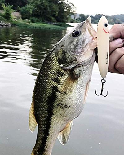 Heddon Super Spook Topwater Fishing Lure for Saltwater and Freshwater, Red Head, Super Spook Jr (1/2 oz) - Image 5