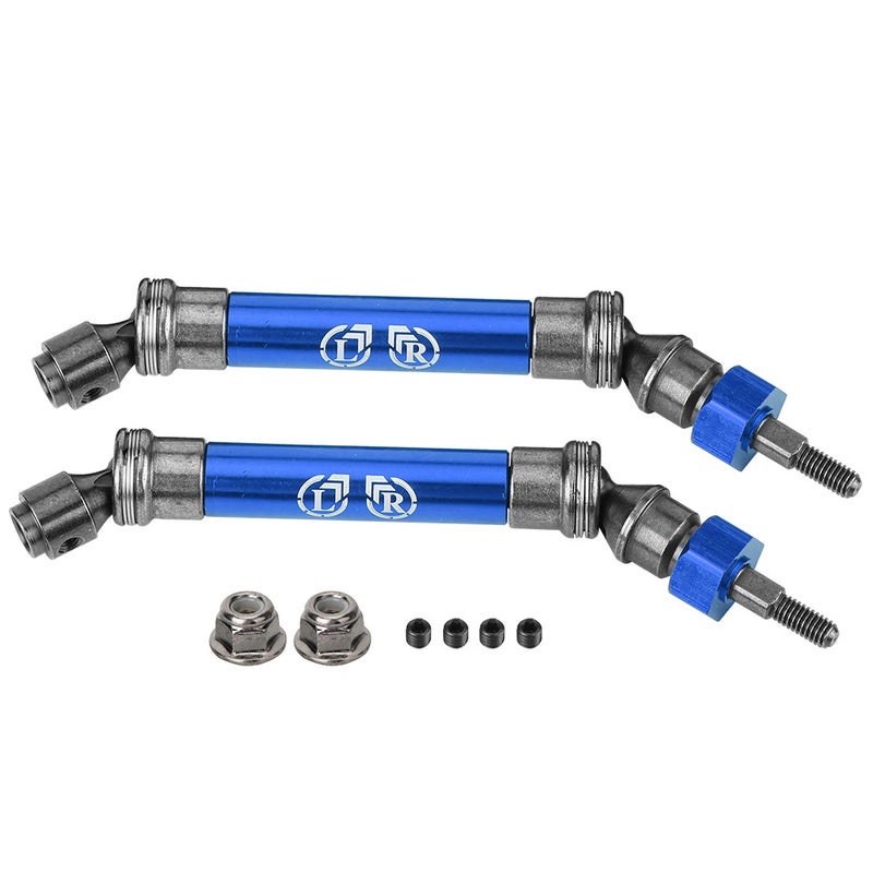 قطع ناقل طاقة محور محرك أمامي CVD 2 قطعة لشاحنة RC Traxxas Slash 4X4 مقياس 1/10 (أزرق بحري) - Image 1