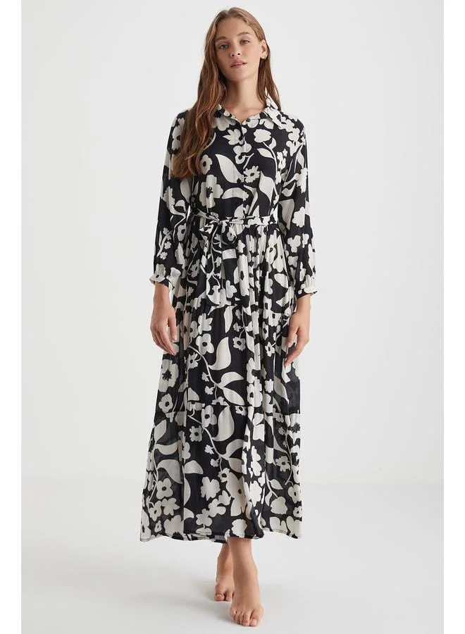 Patterned long dress