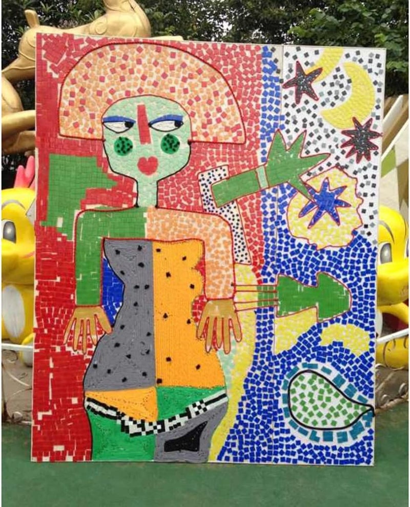 klarako 250pcs Vitreous Glass Mosaic Tiles Pieces For Arts DIY Craft 10x10mm Many Color klarakoGreen - Image 5