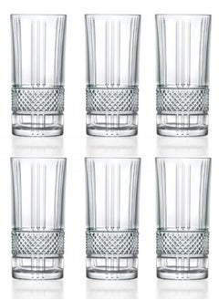 RCR Italian RCR long crystal water glasses 330 ml  - Image 1