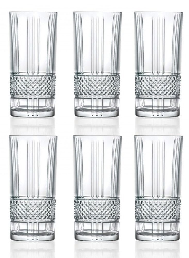 RCR Italian RCR long crystal water glasses 330 ml - Image 1