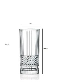 RCR Italian RCR long crystal water glasses 330 ml  - Image 2