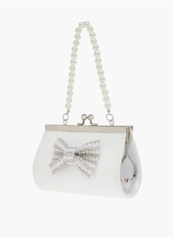 Flora Bella By Shoexpress Girls 3-Piece Bow Embellished Handbag And Hairclip Set  - Image 2