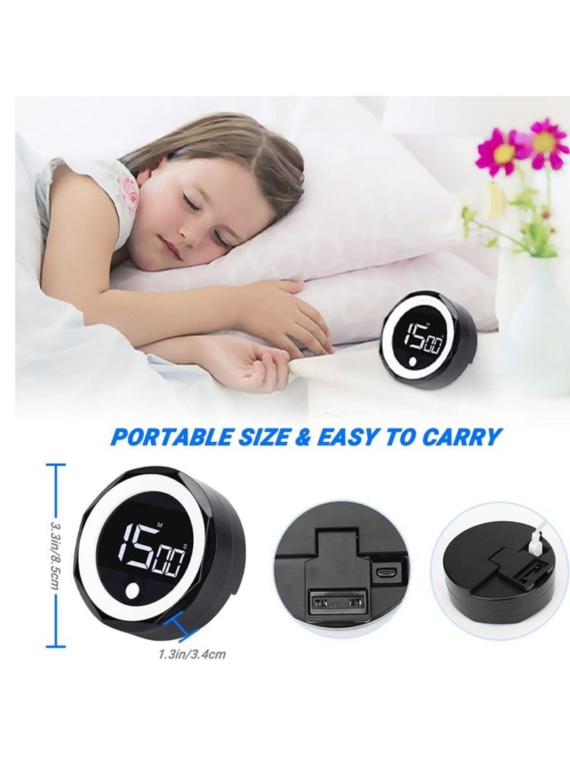 Y&D - Digital Kitchen Timer - Magnetic Countdown Countup with Large LED Display, Volume Adjustable, Easy for Seniors and Kids to Use, 99 Minutes timer Cooking Learning Meeting Yoga (Black) - Image 1