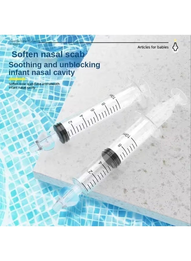 جونيس **3 قطع شفاط أنفي للرضع مع محقنة - منظف أنف للأطفال - غسول أنف لالتهاب الجيوب الأنفية - جهاز غسل الأنف للرضع والأطفال سعة 10 مل - Image 3